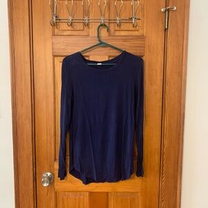 Old Navy Blue Relaxed Long Sleeve Tee